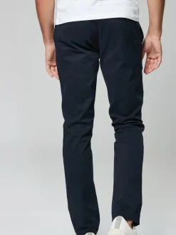 Bleu marine - Slim Fit (Slim Fit) - Pantalon chino stretch