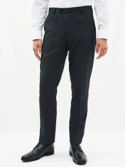 Bleu marine - Slim Fit (Slim Fit) - Pantalon intelligent stretch