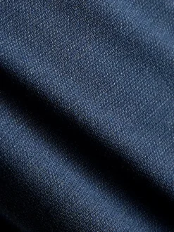 Bleu marine - Slim Fit (Slim Fit) - Pantalons extensibles à taille élastiquée Motionflex