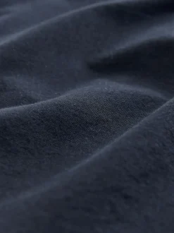 Bleu marine - Slim Fit (Slim Fit) - Chemise Oxford à manches longues