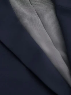 Bleu marine - Slim Fit (Slim Fit) - Veste de costume Essential