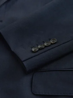 Bleu marine - Slim Fit (Slim Fit) - Veste de costume Signature Nova Fides en 100% laine italienne