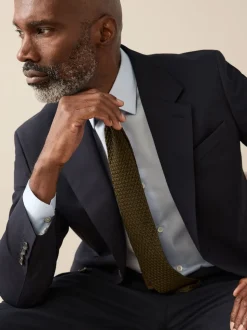 Bleu marine - Slim Fit (Slim Fit) - Veste de costume Signature Nova Fides en 100% laine italienne