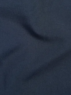 Bleu marine - Slim Fit (Slim Fit) - Chemises intelligentes faciles d’entretien à poignets simples