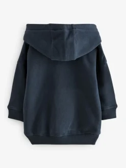 Bleu marine - Sweat à capuche à manches longues (3mths-7yrs)