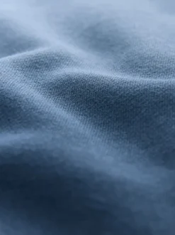 Bleu marine - Sweat-shirt à capuche en jersey riche en coton Dip Dye