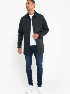 Bleu marine - Threadbare Manteaux long imperméable