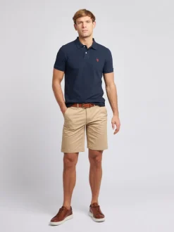 Bleu marine - U.S. Polo Assn. Coupe classique Pique 100% Coton Polos