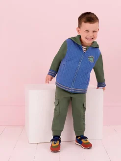 Bleu marine & Vert kaki - LotJojo Maman Bébé Cargos % Cotton Survêtement 100 2