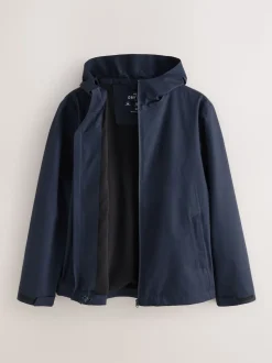 Bleu marine - Veste à capuche imperméable DryTech