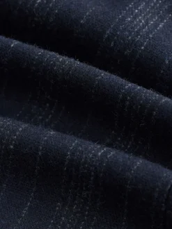 Bleu marine - Veste de Costume habillé à rayures en laine Blend