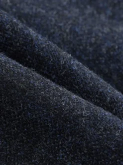 Bleu marine - Veste de costume habillé Abraham Moon en 100% laine britannique Donegal