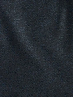 Bleu marine - Veste de costume coupe ajustée à motif jacquard