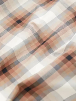 Bleu marine - Veste Harrington à doublure Imperméable À carreaux