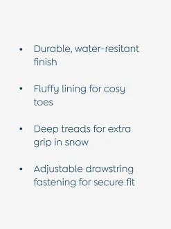 Bleu marine dinosaure - Bottes de neige JoJo Maman Bébé confortables