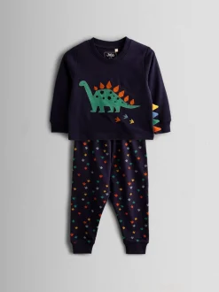 Bleu marine dinosaure - Pyjama JoJo Maman Bébé en jersey douillet