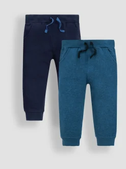 Bleu marine et bleu indigo - JoJo Maman Bébé 2-Lot Pantalon de jogging