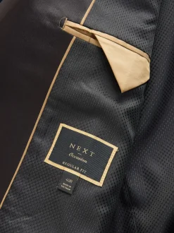 Bleu marine foncé - Ajustement régulier - Blazer en velours