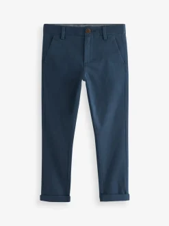 Bleu marine français - Pantalon chino extensible (3-17ans)