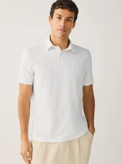 Bleu marine géométrique - Polo en jersey Manches courtes 3 Pack