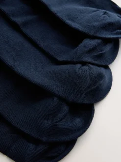 Bleu marine logo - Lot de 5 - Chaussettes fraîches brodées durables