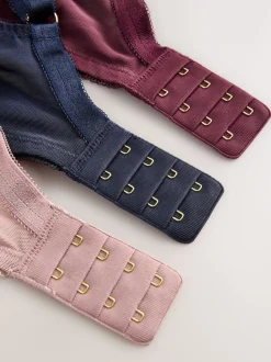 Bleu marine/baie/rose - LotDD de soutiens-gorge à armatures à armatures sans rembourrage en dentelle 3