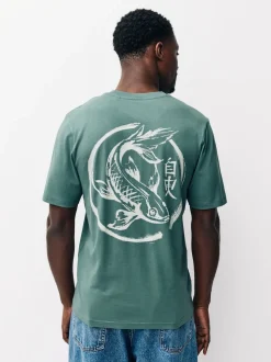 Bleu marine/Blanc Écru/Bleu canard - Ajustement régulier - T-shirt Graphic Imprimé 3 Pack