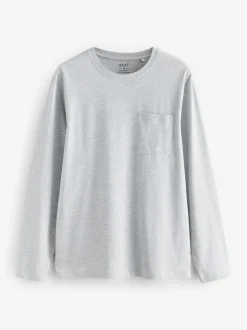 Bleu marine/gris - Ensemble pyjama en jersey à manches longues