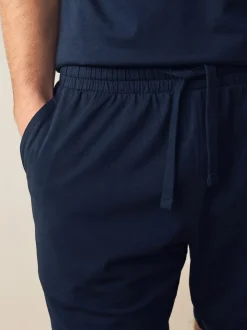 Bleu marine/gris - Lot de 2 pyjamas courts en jersey