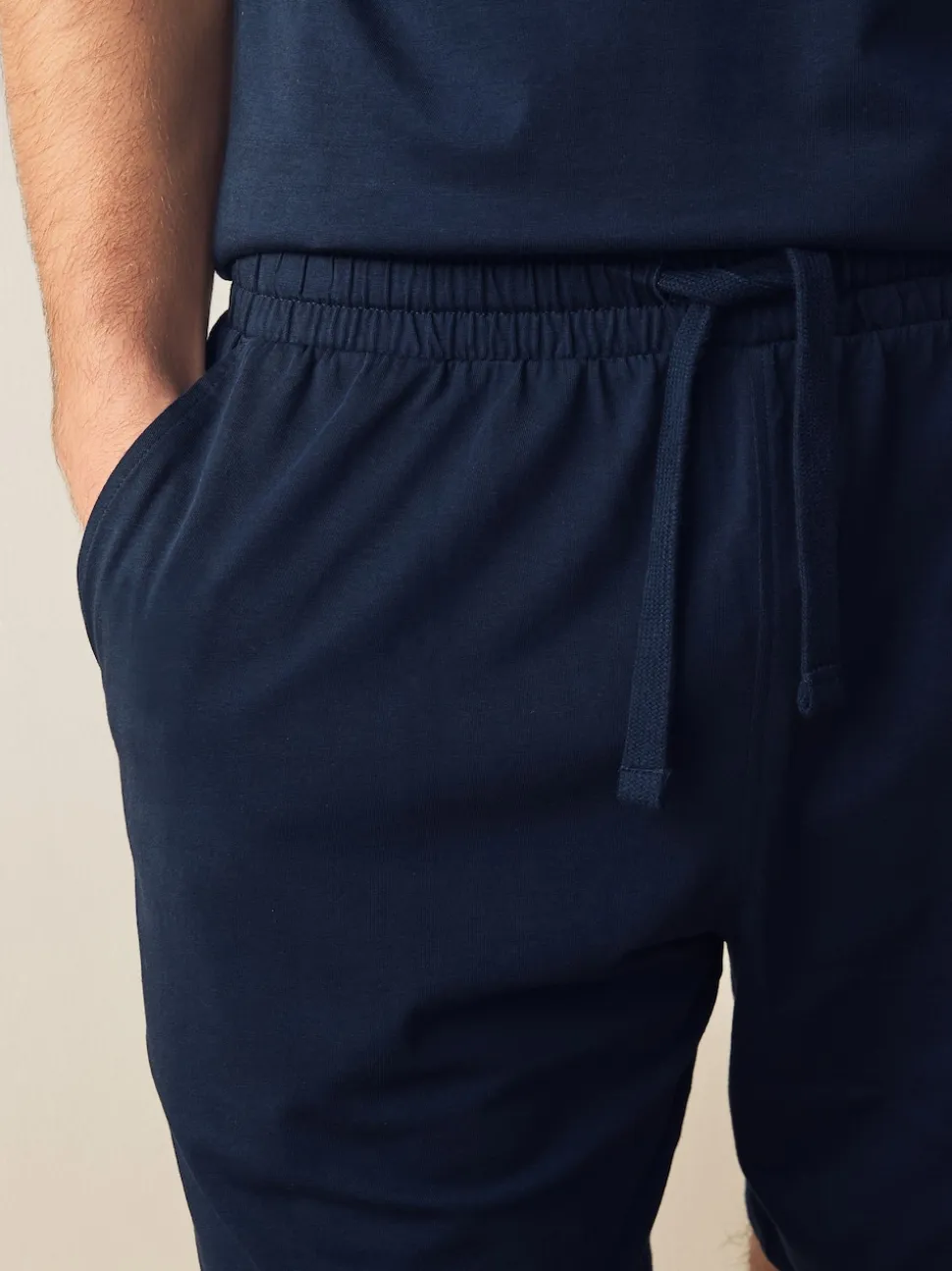 Bleu marine/gris - Lot de 2 pyjamas courts en jersey