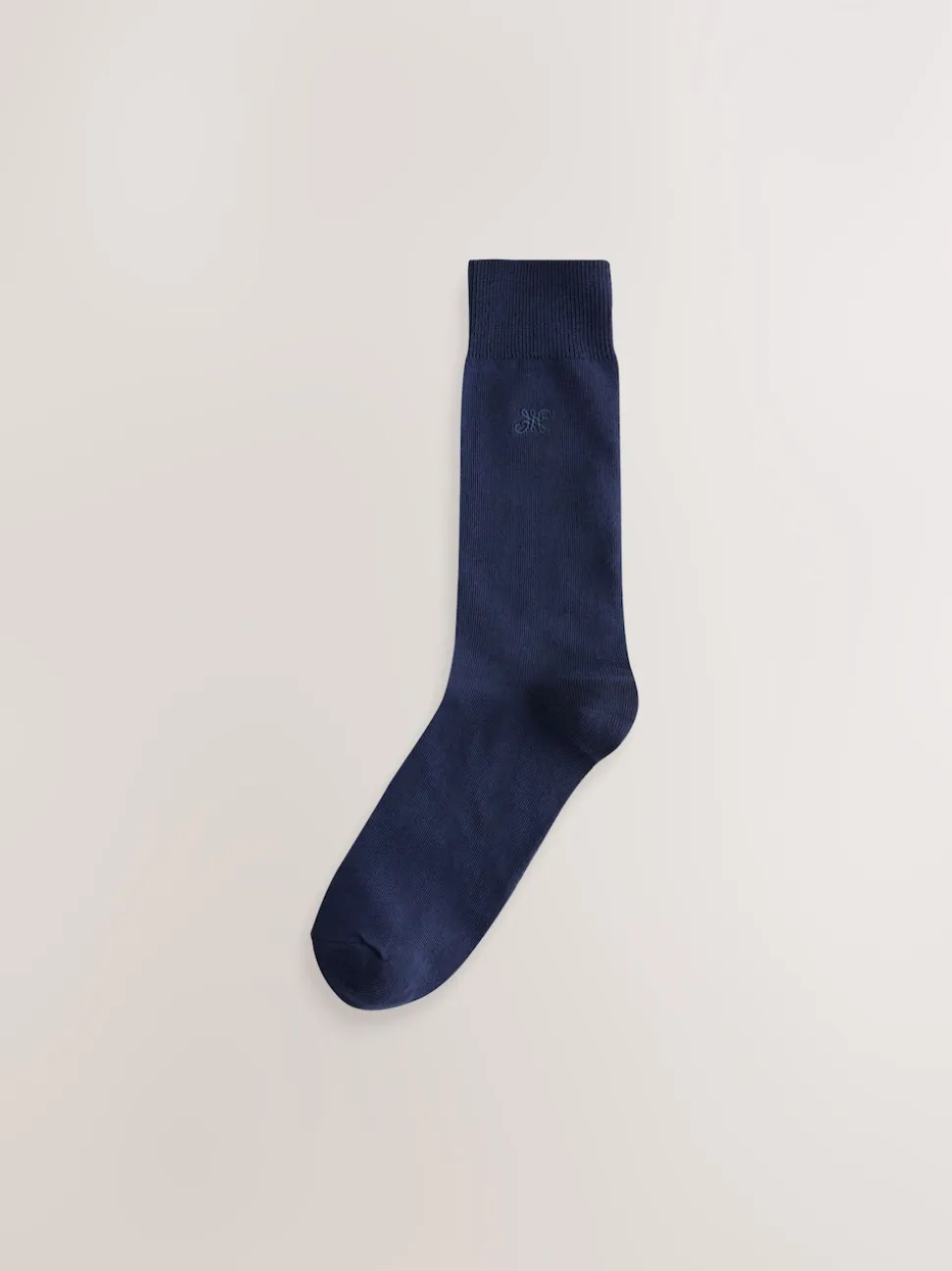 Bleu marine/gris chiné - Chaussettes brodées Lasting Fresh 10 Lot