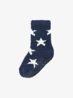 Bleu marine/gris étoiles - Paquet de chaussettes douillettes 2