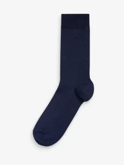 Bleu marine/gris/noir - Lot de 7 - Chaussettes riches en coton pour homme