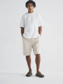 Bleu marine/marron - Lot de 3 shorts de survêtement The Set coupe décontractée