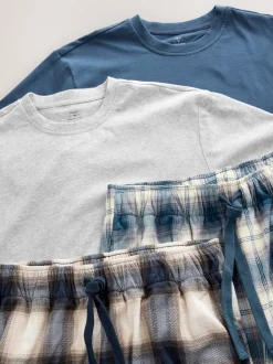 Bleu marine/pierre - Motionflex Ensemble pyjama cosy 2 Lot