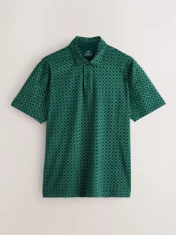 Bleu marine/vert/bordeaux/géos - Polo en jersey Manches courtes 3 Pack