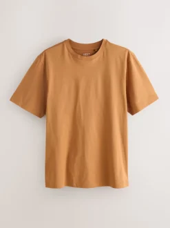 Bleu marine/vert/rouge bordeaux/jaune/ardoise/bleu - Ajustement régulier - Lot de t-shirts essentiels en coton 6