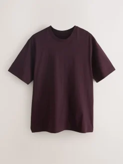 Bleu marine/vert/rouge bordeaux/jaune/ardoise/bleu - Ajustement régulier - Lot de t-shirts essentiels en coton 6