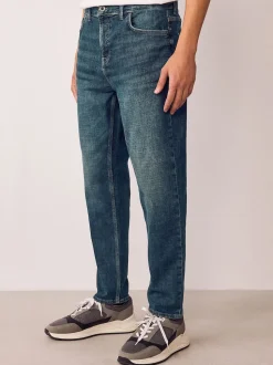 Bleu millésime - Coupe fuselée régulière - extensible Denim Jeans