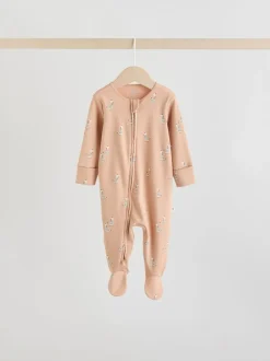 Bleu minéral - Lot de 5 dors-bien bébé avec fermeture éclair bidirectionnelle 100 % coton (0mois-2ans)