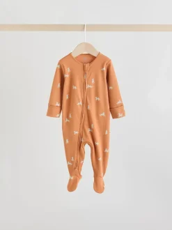 Bleu minéral - Lot de 5 dors-bien bébé avec fermeture éclair bidirectionnelle 100 % coton (0mois-2ans)