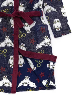 Bleu motif Harry Potter - Peignoir Vanilla Underground unisexe en polaire pour enfant