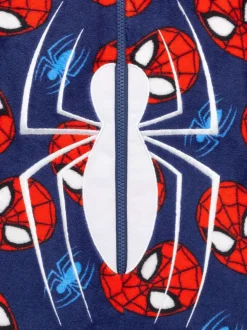 Bleu motif Spiderman - Vanilla Underground Polaire tout-en-un