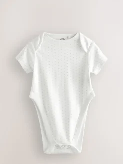 Bleu motif étoiles - Lot de 3 corps de dysplasie de la Hip Bébé Manches courtes