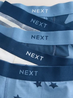 Bleu motif étoiles et rayures - Lot de 5 malles à motif junior (1.5-16ans)