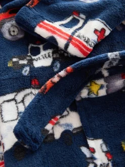 Bleu motif véhicule d'ugence - Robe (9mois-8ans)