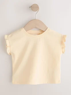 Bleu moyen - Combinaison et t-shirt Denim brodé Fleuri (3mois-7ans)