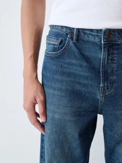 Bleu moyen - Coupe ample - extensible Denim Jeans