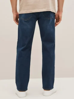 Bleu moyen - Coupe droite Essential Extensible Jeans