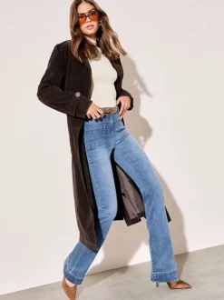 Bleu moyen - Friends Like These Jean évasé à poche haute